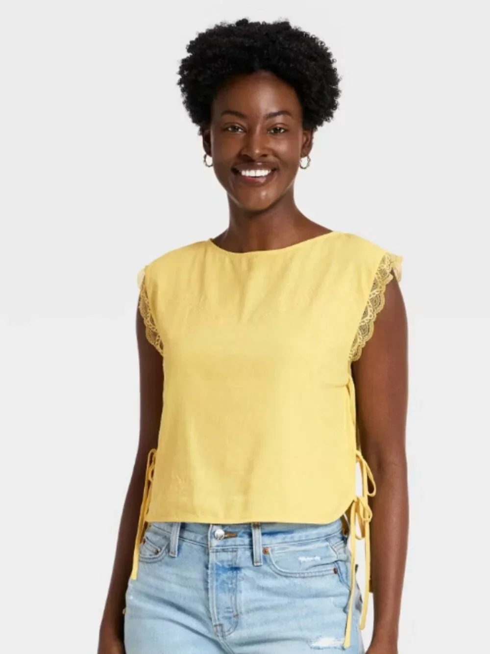 Universal Thread Embroidered Tie Top NWT size M - Picture 1 of 5